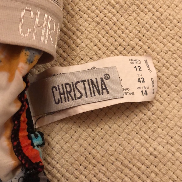 Swim top by Christina size 12 - Picture 3 of 6